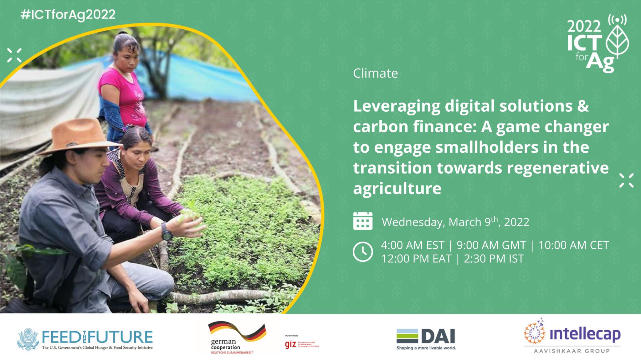 WEBINAIRE | ICTforAg 2022 – Solutions Numériques : Finance Carbone & Petits Exploitants (en anglais)