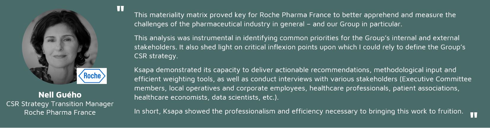 Our expertise in materiality analysis has helped leading companies like Roche Pharma align their sustainability goals with stakeholder expectations. Let’s discuss how we can support your organization’s journey. Contact us today to start building your data-driven CSR roadmap: contact@ksapa.org